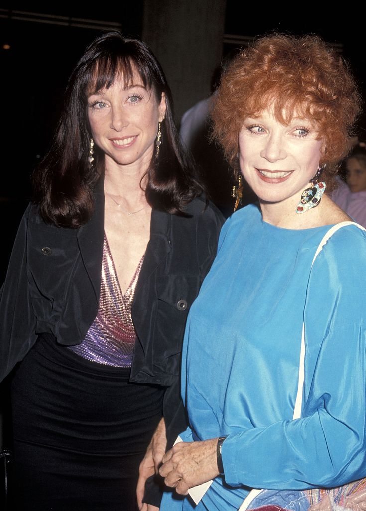 Actress Shirley MacLaine and daughter Sachi Parker attend the "Postcards from the Edge" Century City Premiere on September 10, 1990