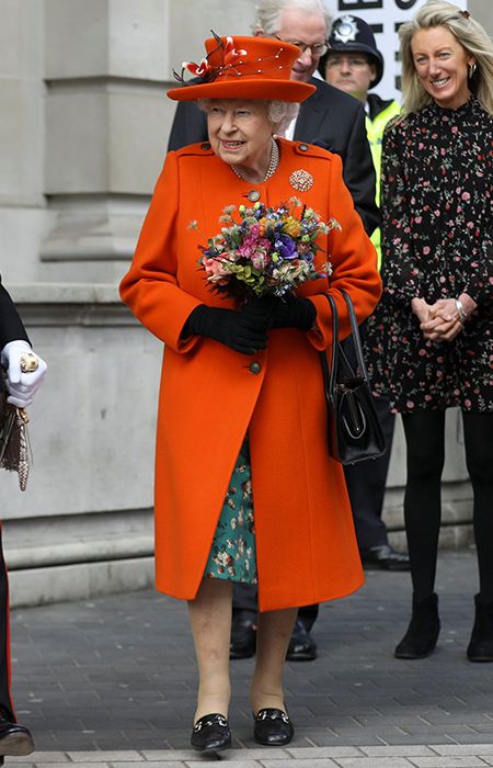 queen orange coat