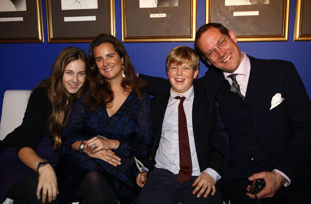 A photo of  Princess Alexandra of Sayn Wittgenstein with Husband Count Stefano Hunyady, Daughter Princess Helena and Prince Johannes of Oettingen Wallerstein
Princess Manni of Sayn Wittgenstein celebrates 90th birthday in Salburg, Austria - 09 Dec 2009