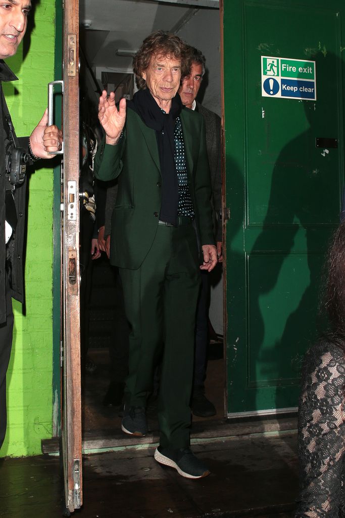 Mick Jagger seen leaving his 80th birthday party at Embargo Republica nightclub in Chelsea on July 26, 2023 in London, England. (Photo by Ricky Vigil M / Justin E Palmer/GC Images)