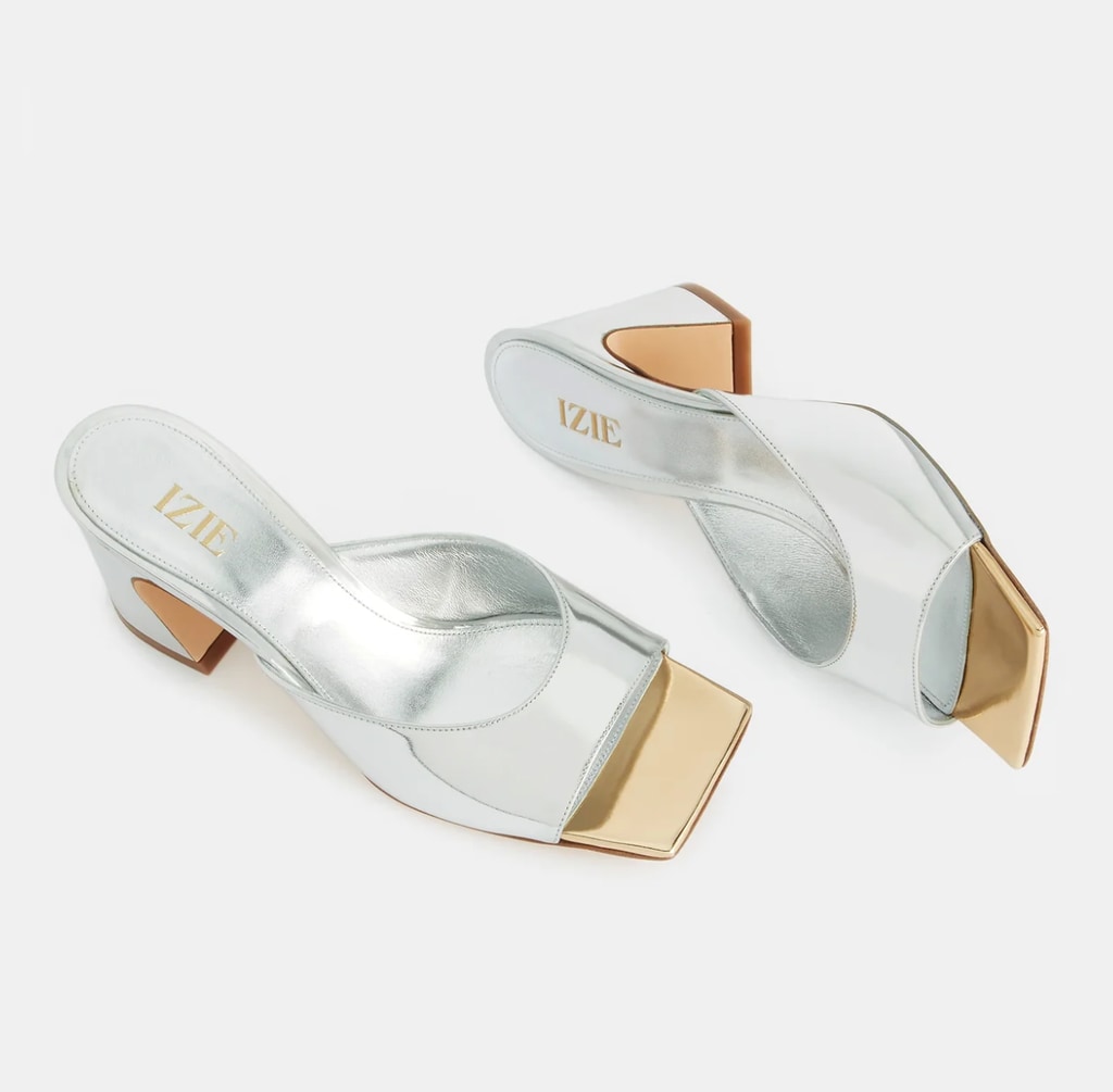 chester mule in gold/silver by izie