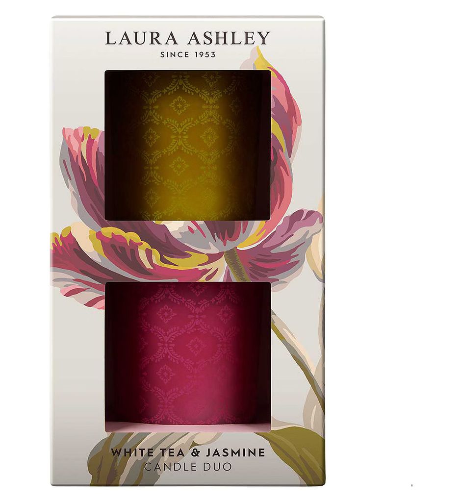 Laura Ashley White Tea & Jasmine Votive Candles