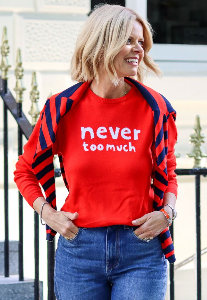 Cath X WYSE Slogan Jumper - Tomato Red