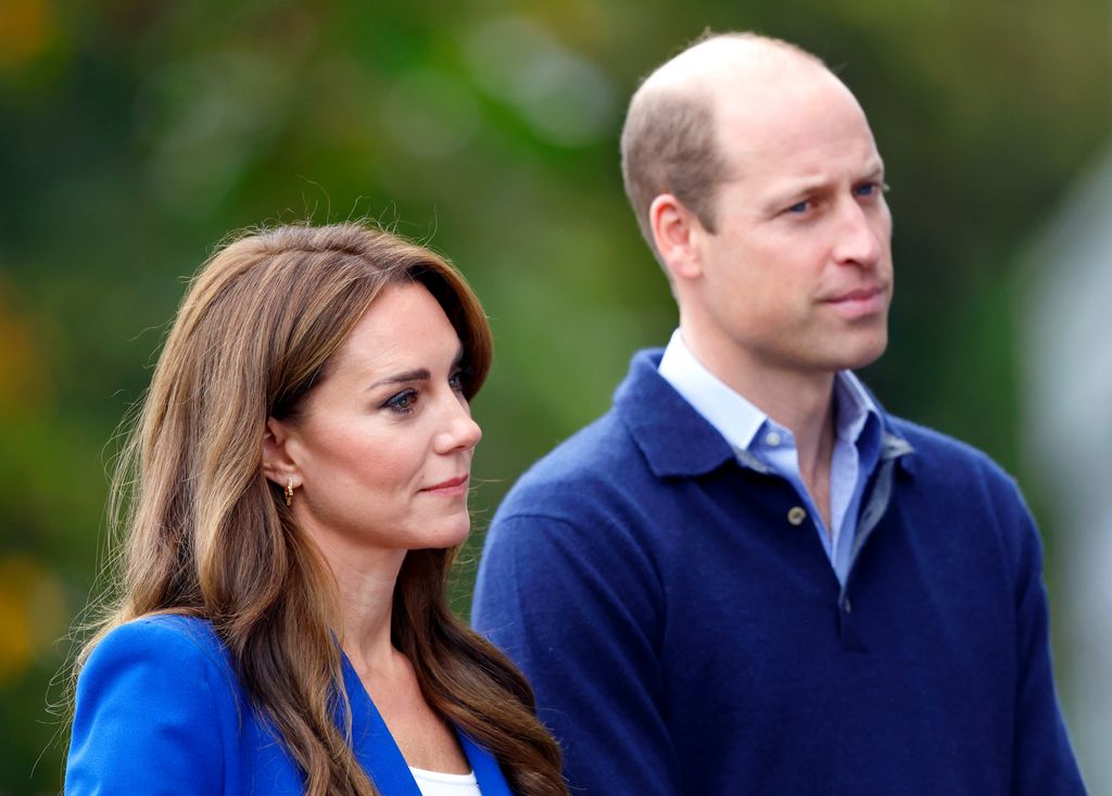 Catherine, Princess of Wales and Prince William, Prince of Wales attend a SportsAid mental fitness workshop at Bisham Abbey National Sports Centre to mark World Mental Health Day on October 12, 2023 in Marlow, England. The Prince and Princess of Wales are carrying out engagements across the UK to mark World Mental Health Day and to highlight the importance of mental wellbeing, particularly in young people. (Photo by Max Mumby/Indigo/Getty Images)