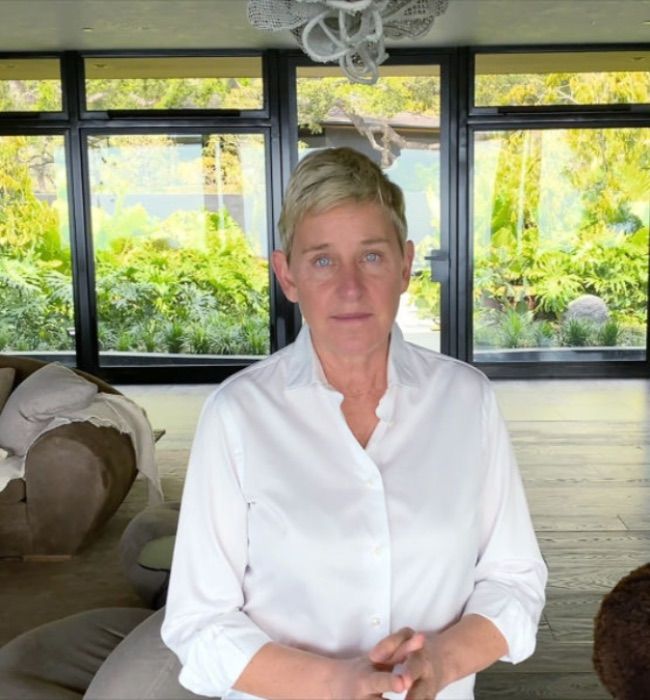 Ellen DeGeneres in her home