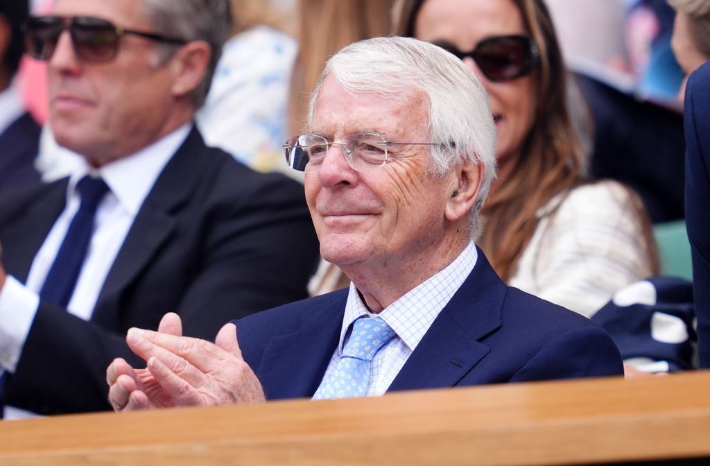 Sir John Major in the Royal Box