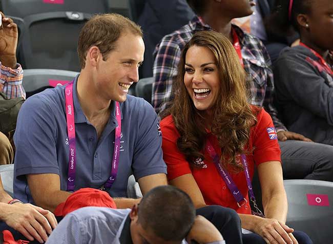 William and Kate sharing a funny moment