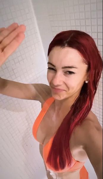 Dianne Buswell in the shower