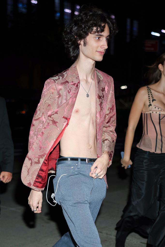 Sombr seen at the VMA's after party at the Crane Club