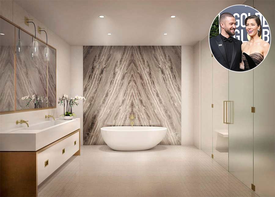 Justin Timberlake penthouse bathroom