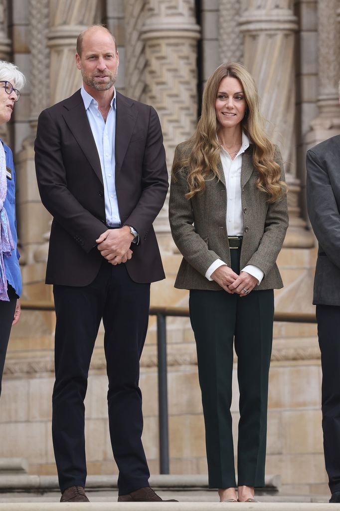 Prince William and Kate Middleton outside the Natural History Museum