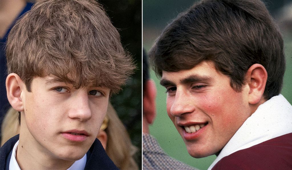 A split image of Prince Edward and Earl James 