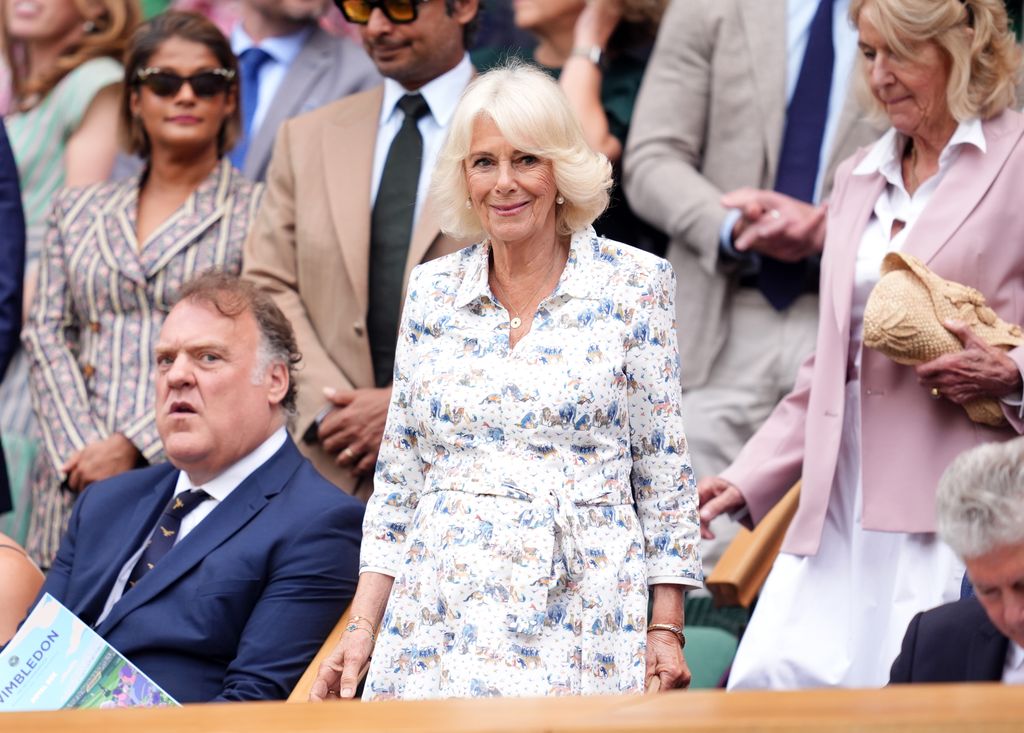 Queen Camilla in the Royal Box
