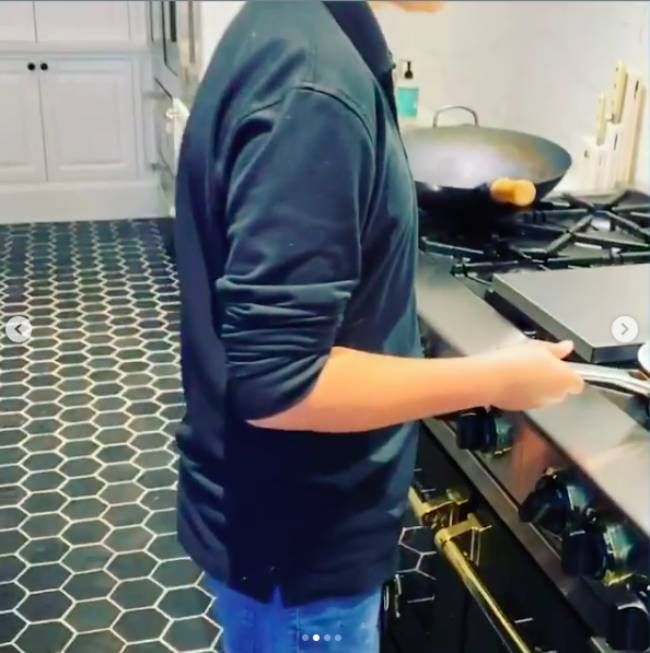 gwyneth paltrow son moses cooking at home