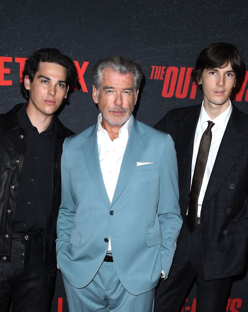 Pierce Brosnan and his sons 