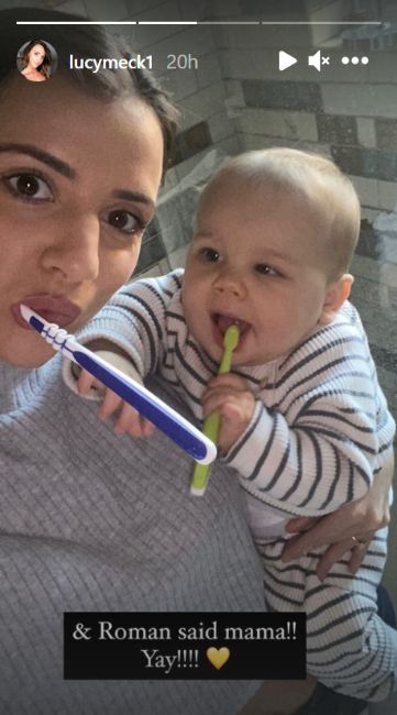 lucy mecklenburgh baby word