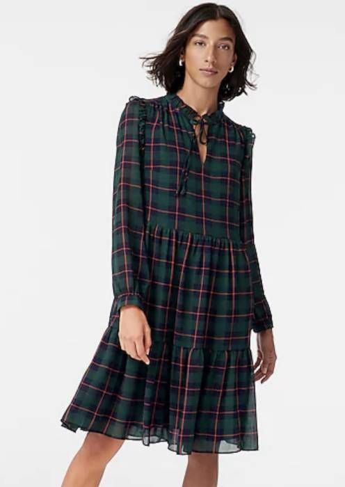 plaid dress jcrew