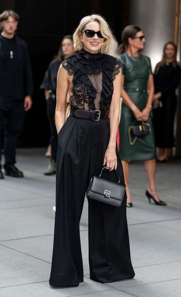 Actress Naomi Watts is seen arriving at the Ralph Lauren show during September 2025 New York Fashion Week on September 10, 2025 in New York City.