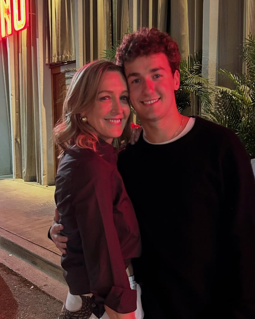 Photo shared by Lara Spencer on Instagram with her son Duff Haffenreffer during a visit to his school, Southern Methodist University in Texas