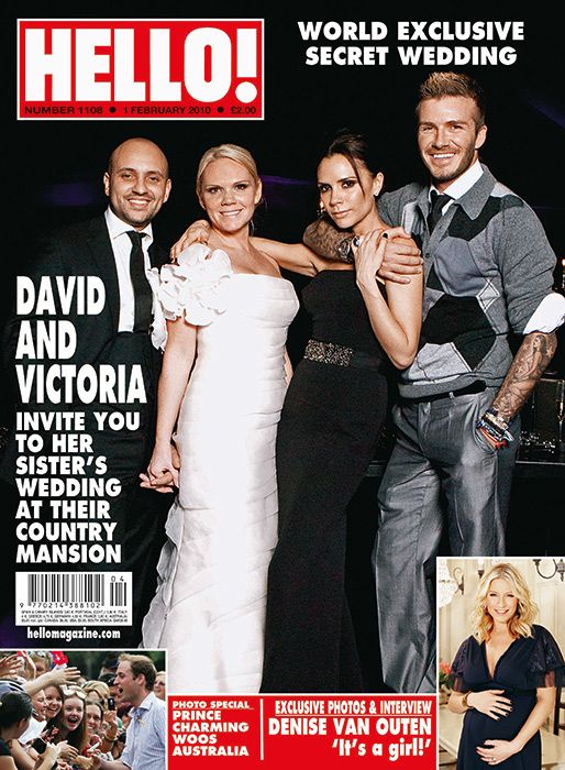 victoria beckham sister wedding hello magazine