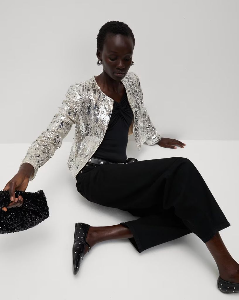 M&S Embellished Cropped Jacket