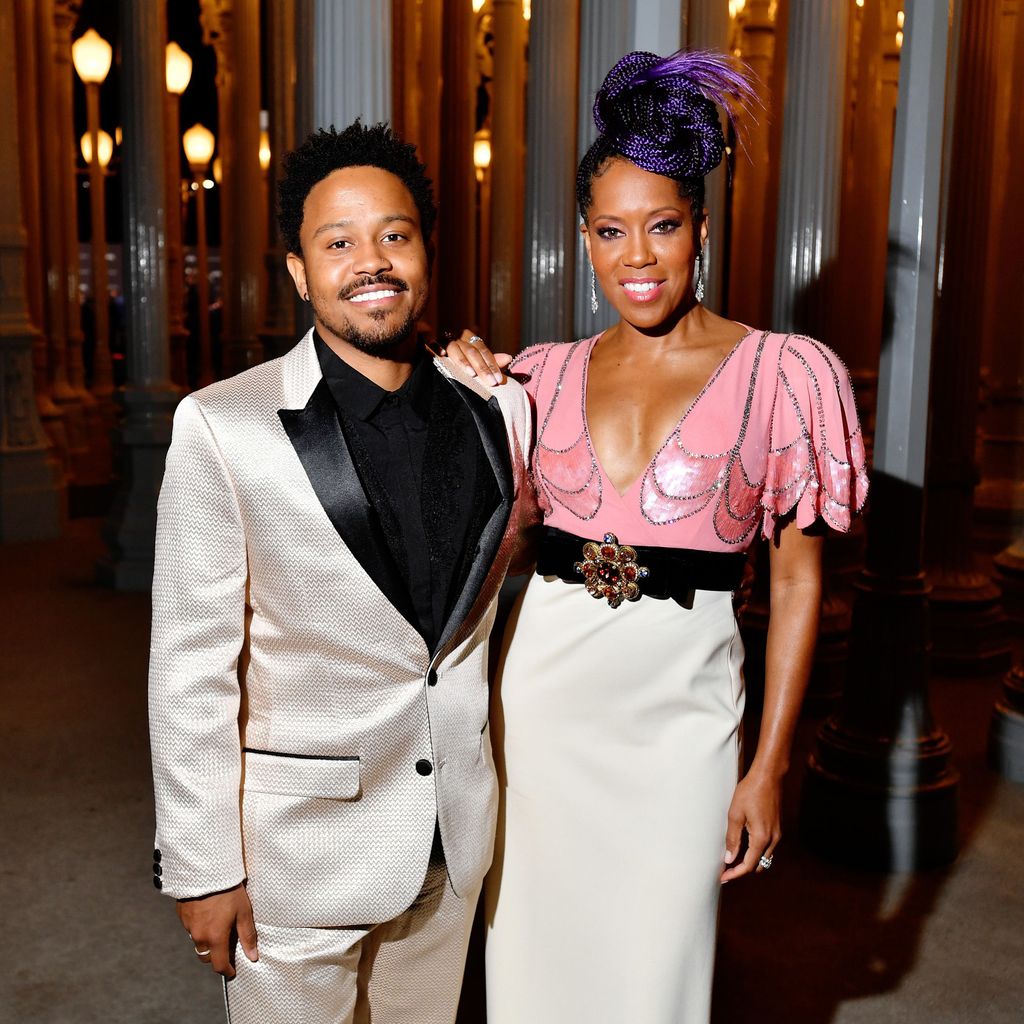 Ian Alexander Jr. and Regina King, wearing Gucci, attend the 2019 LACMA Art + Film Gala Presented By Gucci at LACMA on November 02, 2019 in Los Angeles, California.