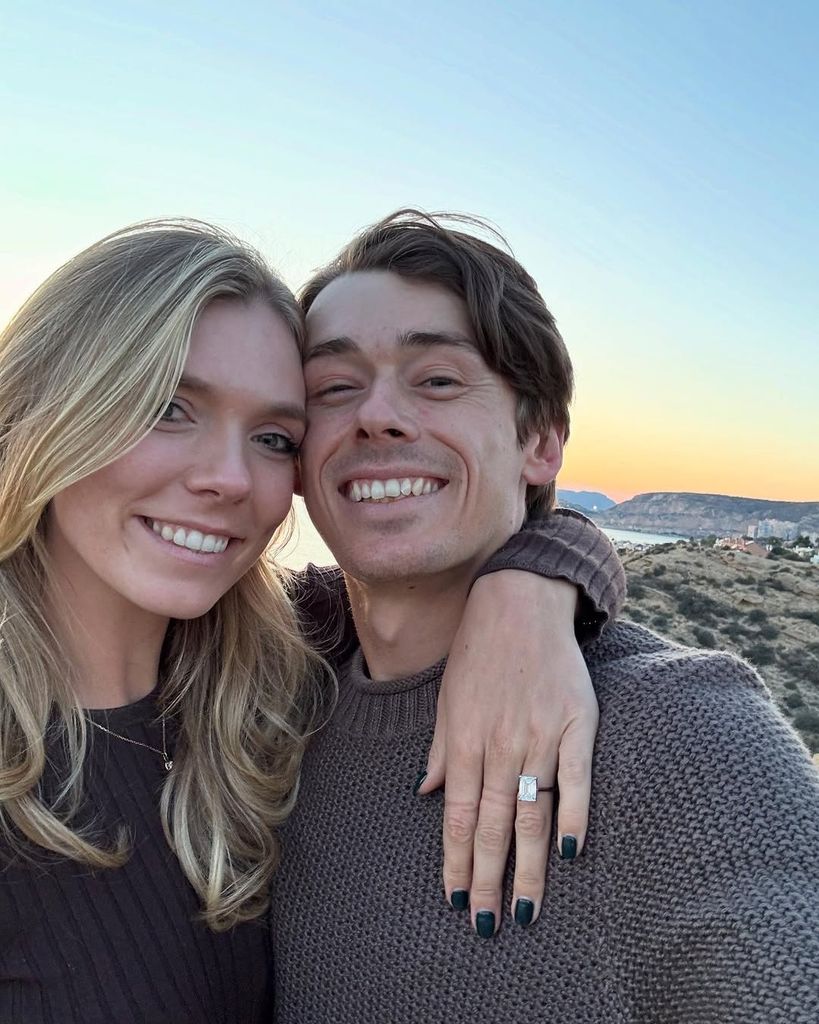 Katie Boulter and Alex de Minaur engaged selfie