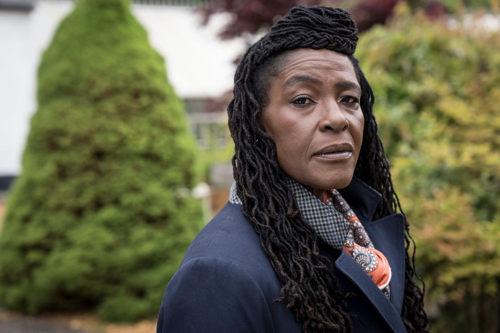 close-up female detective