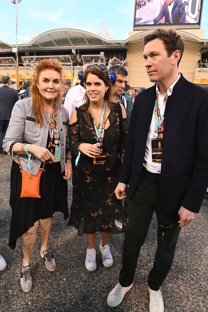 Sarah Ferguson, Princess Eugenie and Jack Brooksbank
