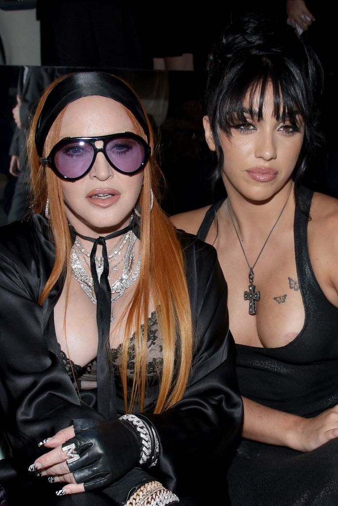 Madonna and Lourdes Leon attend the Tom Ford fashion show during September 2022 New York Fashion Week: The Shows at Skylight on Vesey on September 14, 2022 in New York City