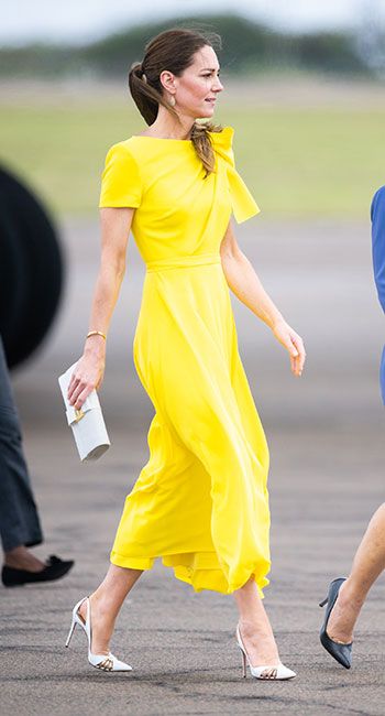 kate middleton yellow dress bahamas