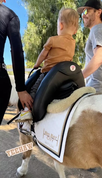 Matilda's mother Kaley is a keen rider herself