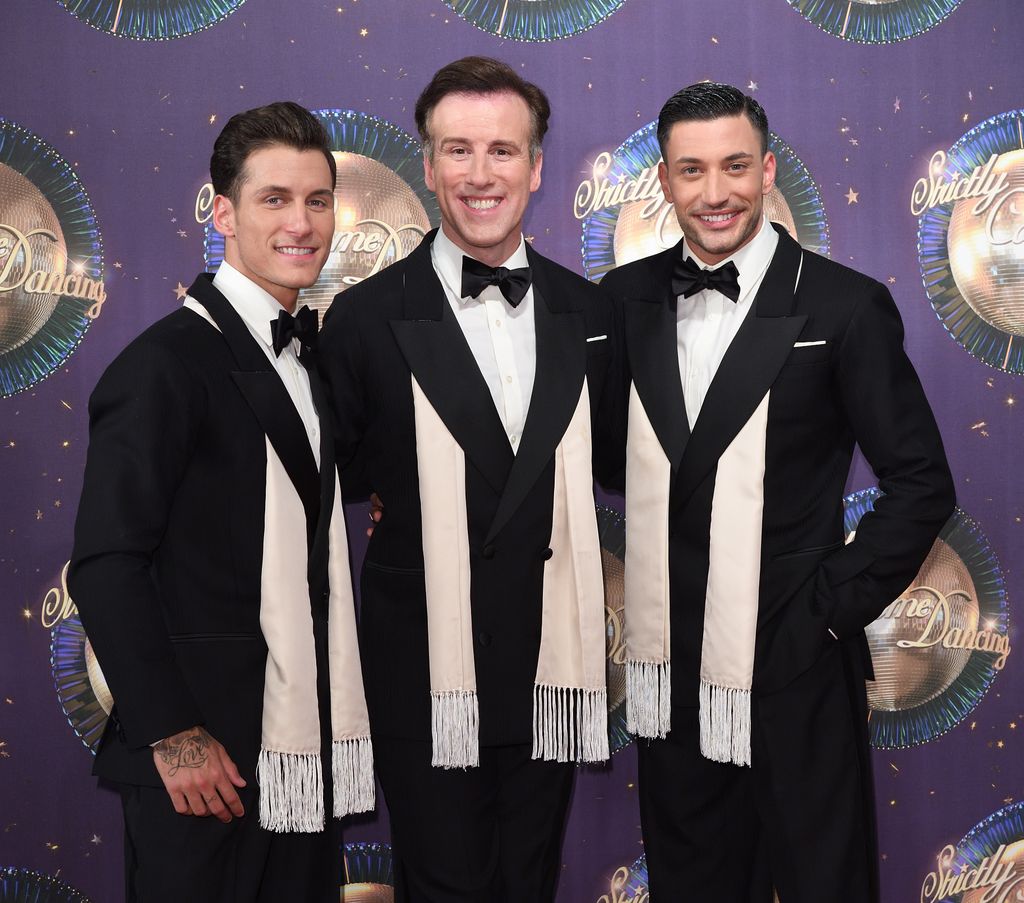 Gorka, Anton and Giovanni attending a Strictly launch in 2017 