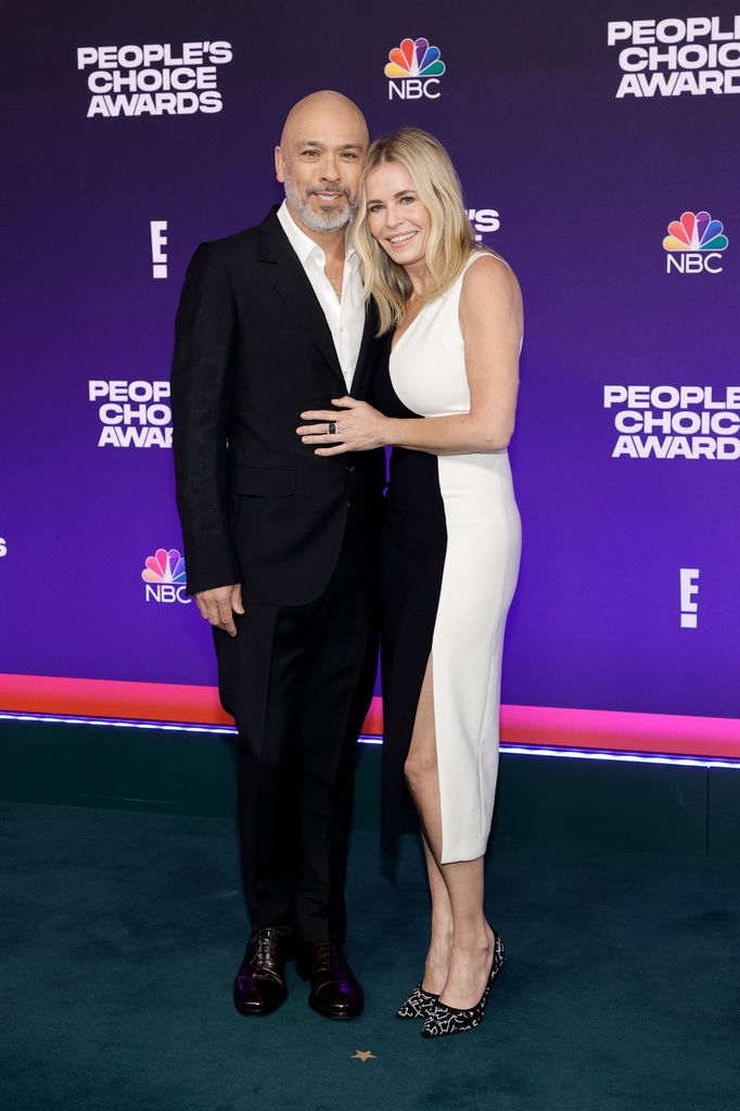 Jo Koy and Chelsea Handler attend the 47th Annual People's Choice Awards at Barker Hangar on December 07, 2021 in Santa Monica, California