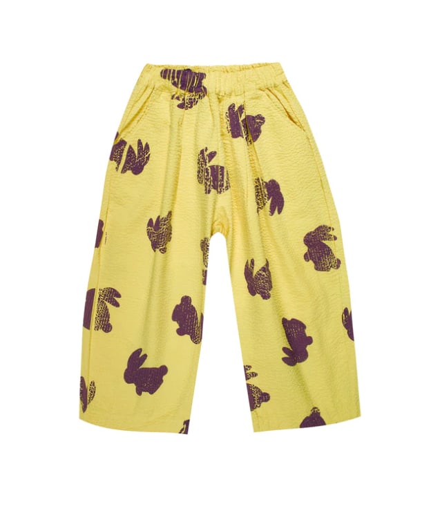 BUNNY PRINT LOOSE TROUSERS
