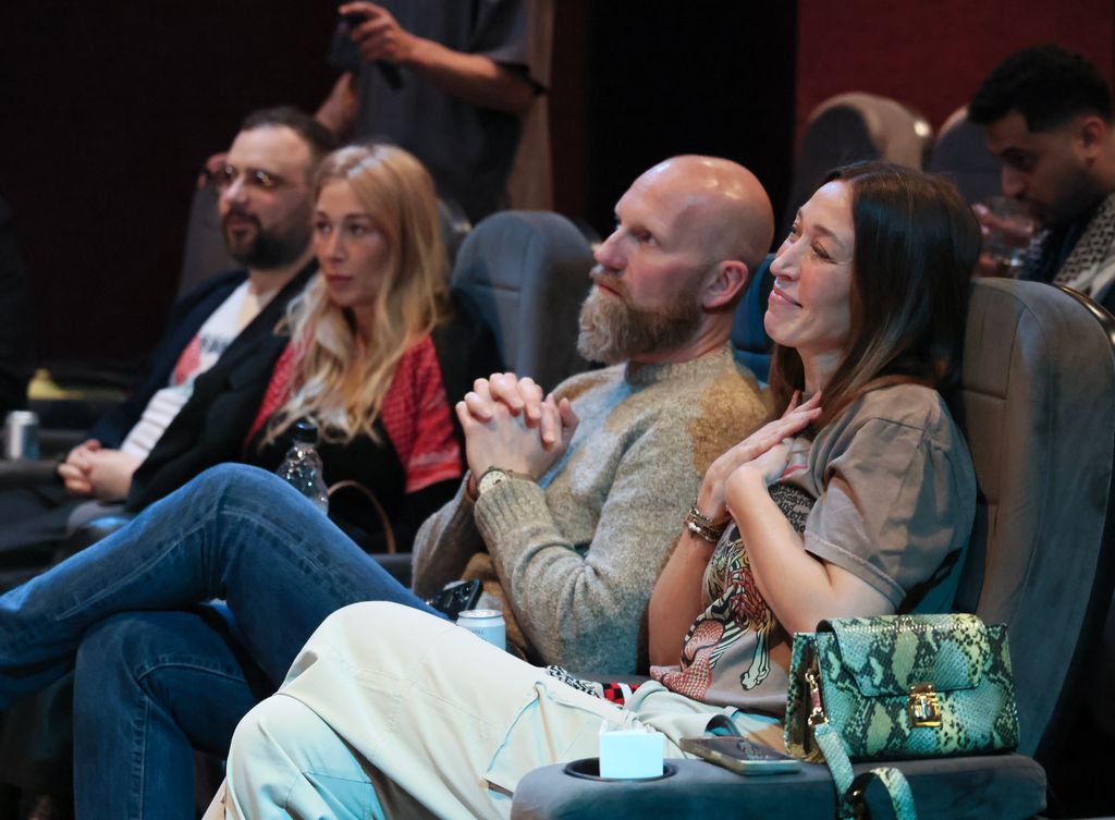 Ross Williams and Alana Hadid during the Watermelon Pictures private screening of "Walled Off"