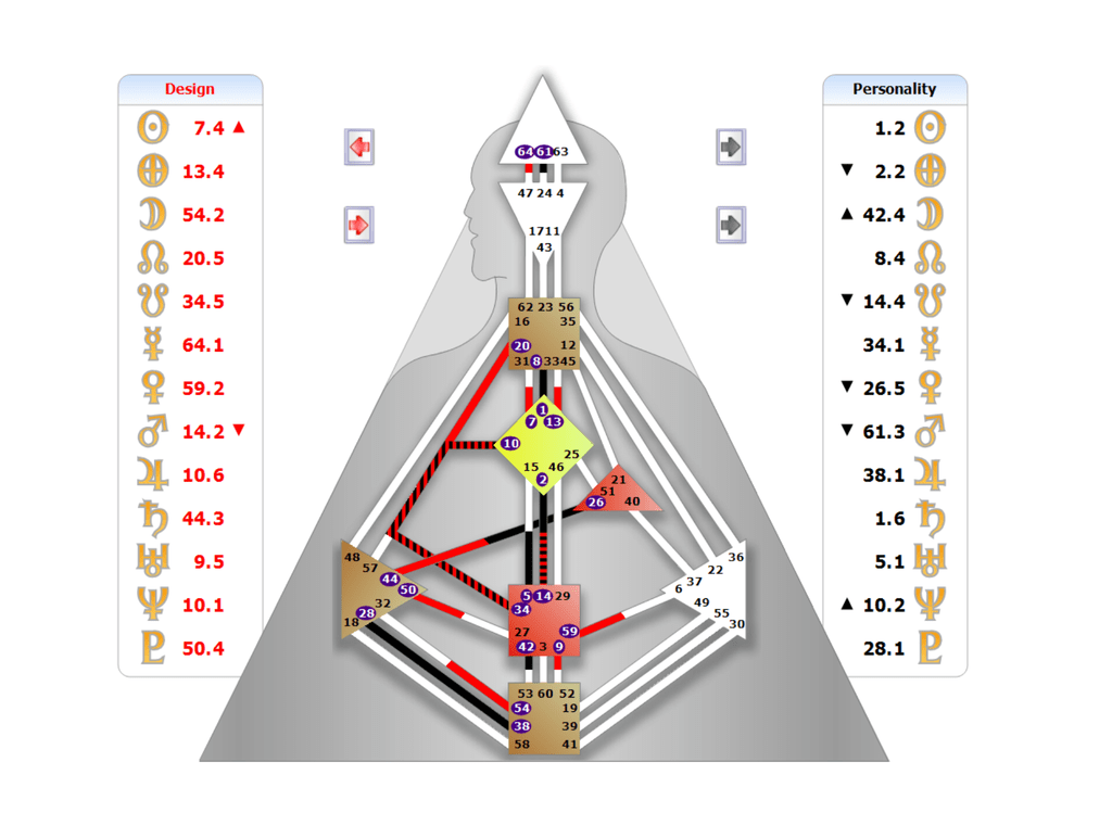 A human design chart
