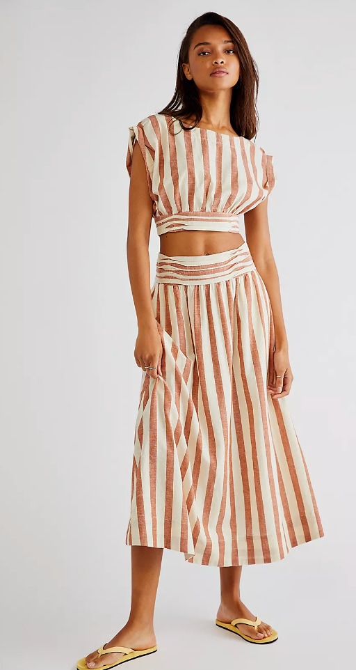 Free People co-ord in stripes