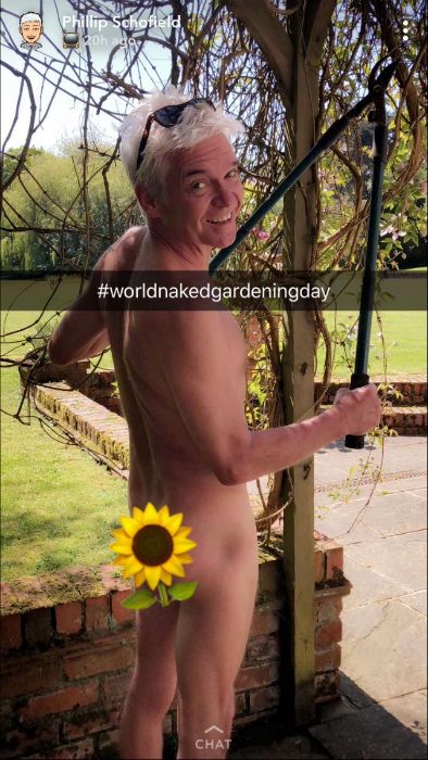 phillip schofield naked gardening photo