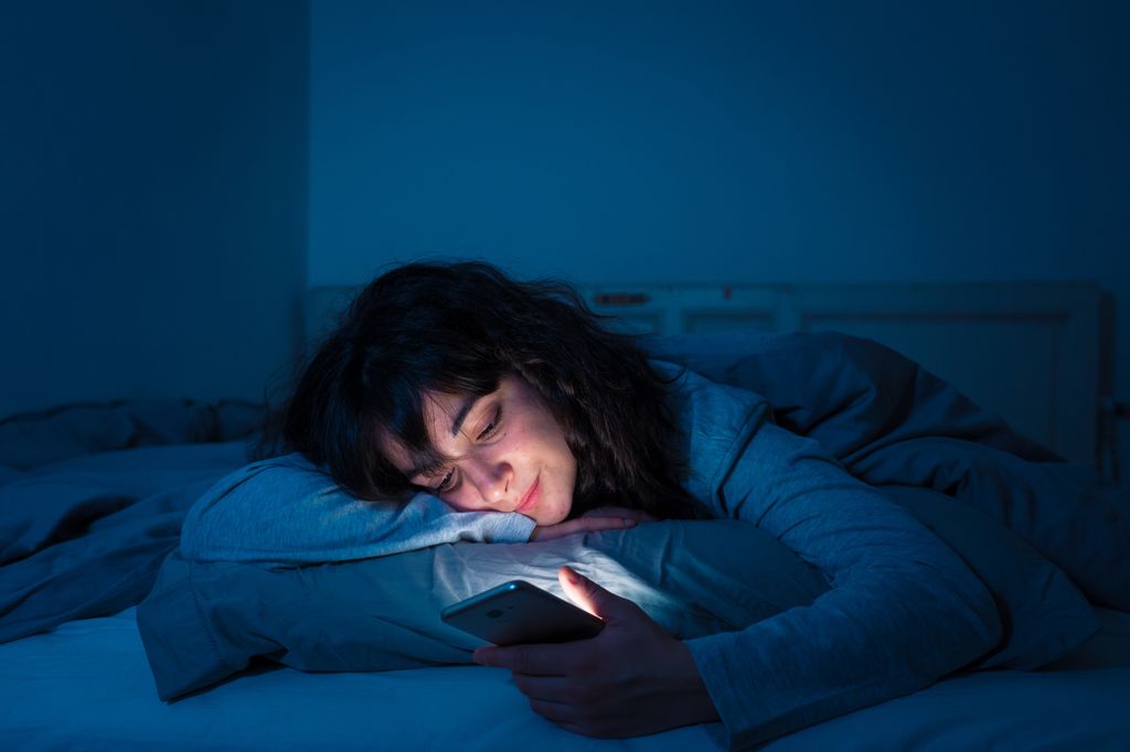 The way you use your phone at bedtime can say a lot about your personality type