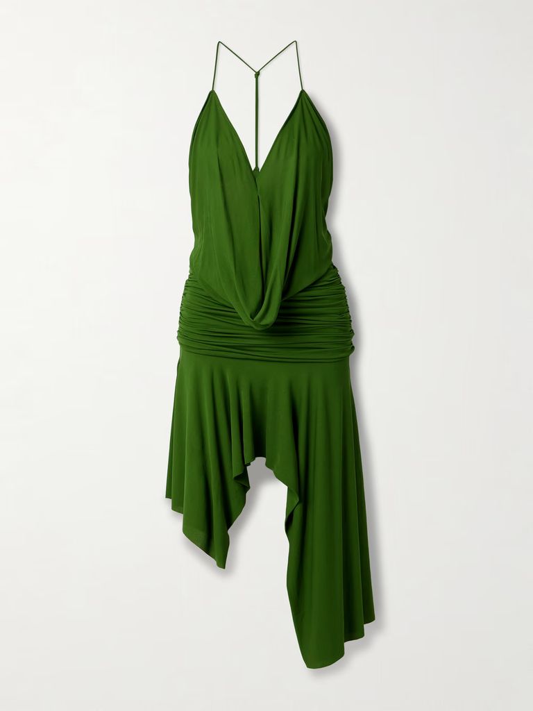 Asymmetric Draped Dress