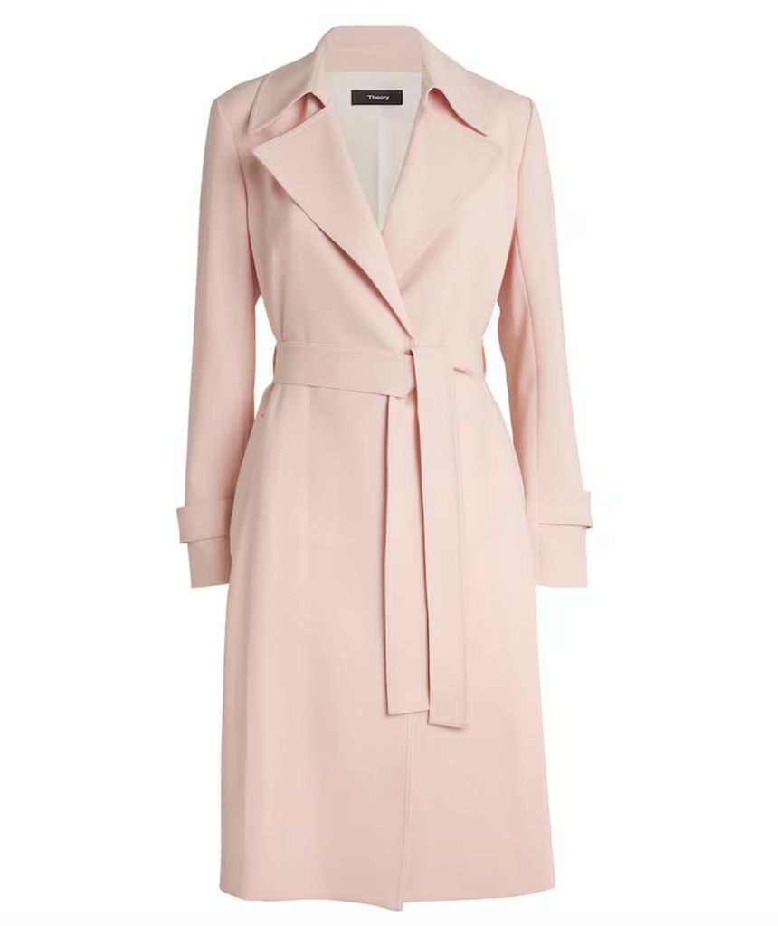 Teori Crepe Oaklane Trench Coat Seperti yang terlihat pada Duchess of Edinburgh
