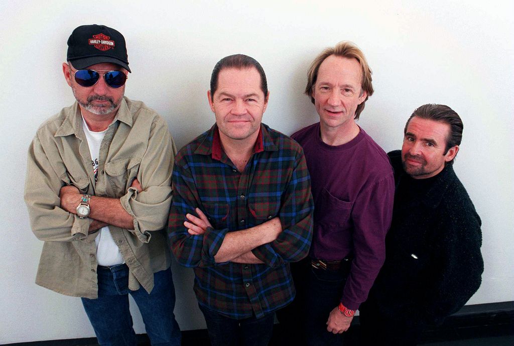 Mike Nesmith, Mickey Dolenz, Peter Tork et Davy Jones le 24 février 1997