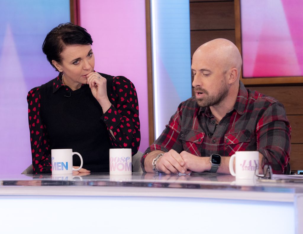 Amanda Abbington and her fiancé Jonathan Goodwin on Loose Women