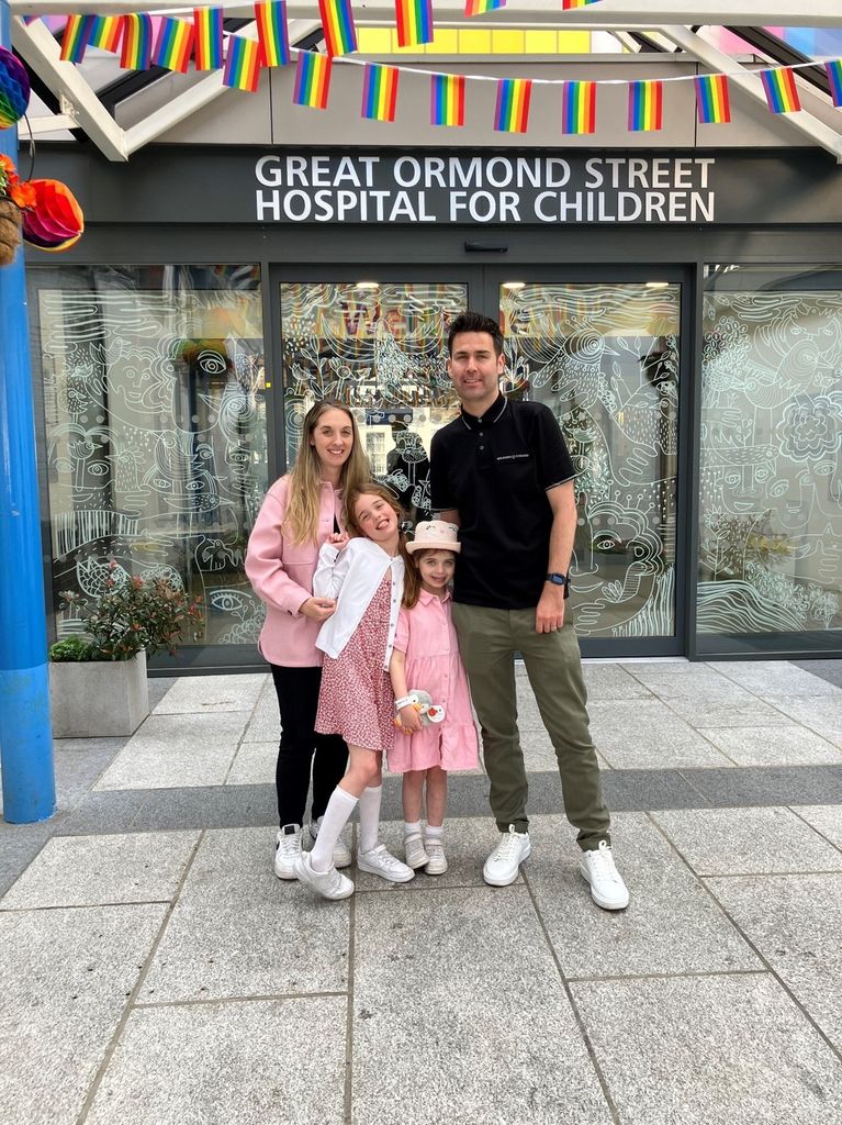 Gareth says the staff at GOSH made him feel safe during Sienna's treatment