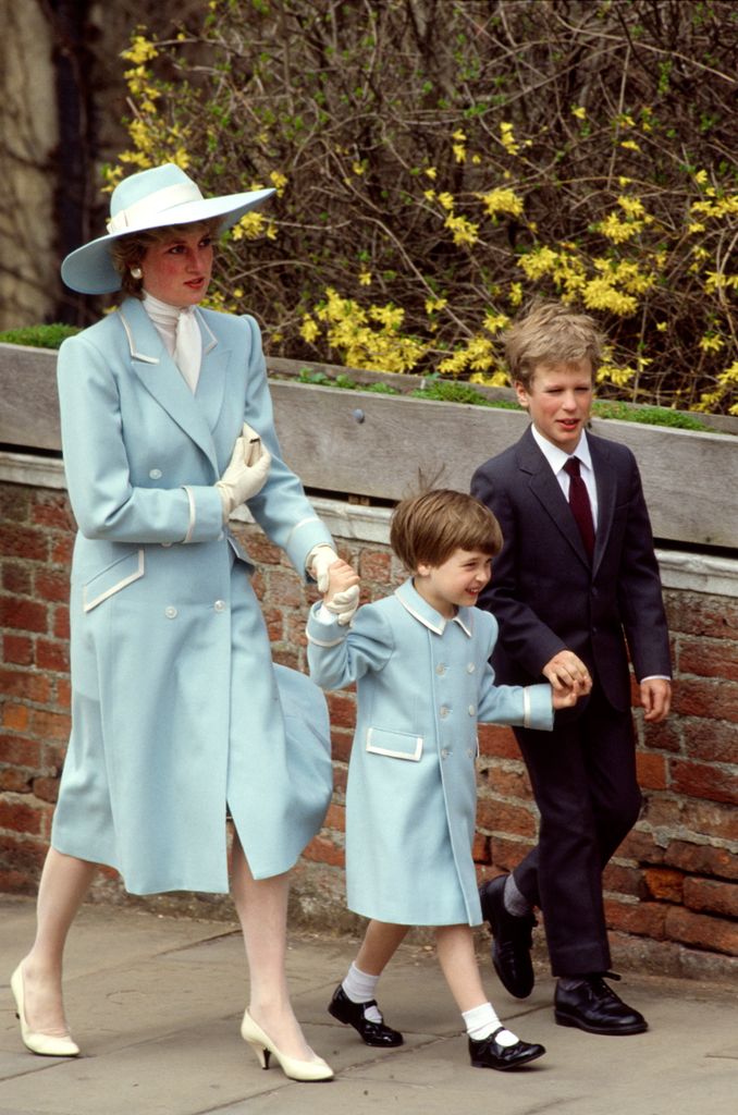 Prince William was four when he attended the Easter service for the first time