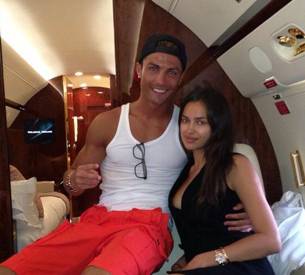 Cristiano Ronaldo pictured with Irina Shayk