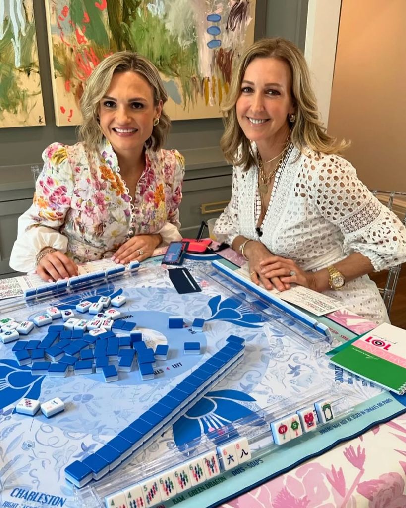Lara Spencer previously showed herself playing mahjong on social media with Megan Trottier, who founded Oh My Mahjong