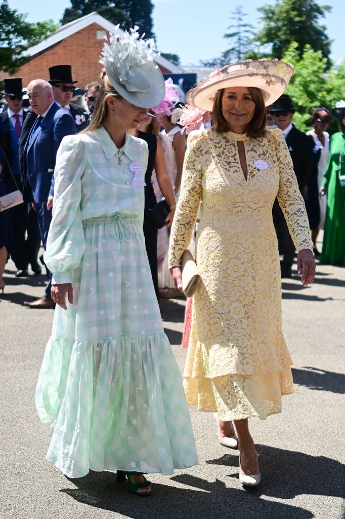 lizee Thevenet and Carole Middleton