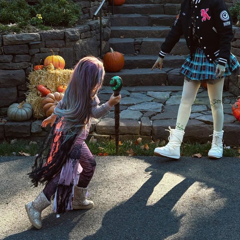 Gigi Hadid's daughter Khai in a witch Halloween costume